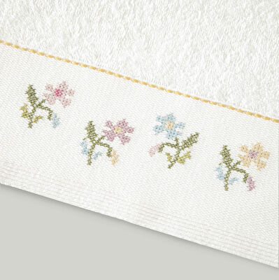 Linens Isola Pamuk 50x85 cm Yüz Havlusu Beyaz (450 G/M²)