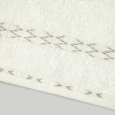 Linens Ziala Pamuk 50x85 cm Yüz Havlusu Ekru (450 G/M²)