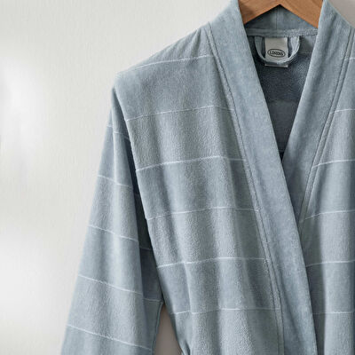 Linens Tressa Pamuk L/Xl Bornoz Mavi