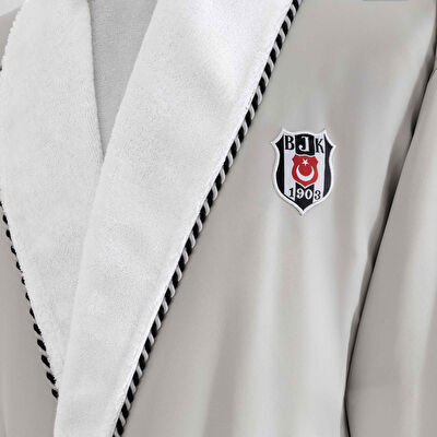 Taç Lisanslı Beşiktaş Double Şalyaka Pamuk L Yetişkin Bornoz
