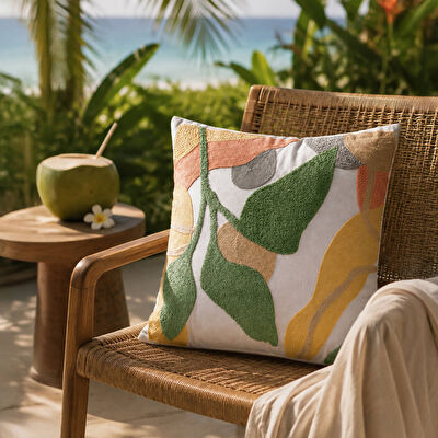 Linens Tropic 40x40 cm Kırlent Kılıfı Renkli