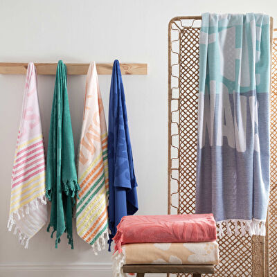 Linens Sunny 90x170 cm Plaj Havlusu Pembe