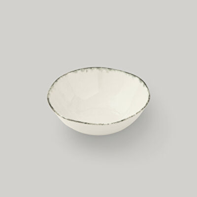 Linens Natura Porselen 16 cm Kase Ekru-Antrasit