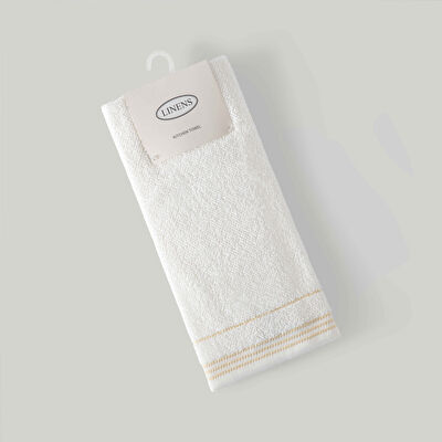 Linens Cirrus 40x65 cm Kurulama Ekru Gold