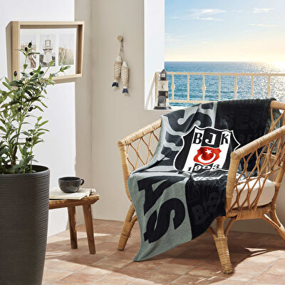 Lisanslı Beşiktaş Logo Plaj Havlusu