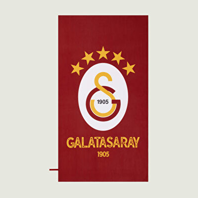 Taç Lisanslı Galatasaray Aslan Microfiber Plaj Havlusu