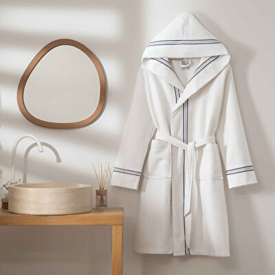 Linens Davina L/XL Pamuk Bornoz Beyaz