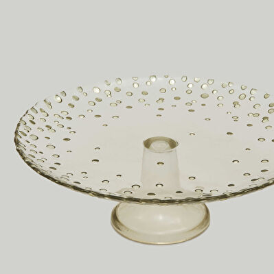 Linens Sparkle Ayaklı Tabak 28 cm Bronz-Gold