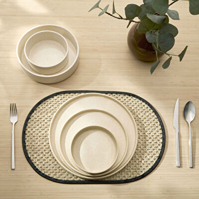Linens Blast Seramik 21 cm Sunum Kasesi Ekru