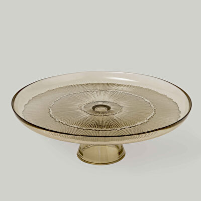 Linens  Clarity Ayaklı Tabak 28x9,5 cm Bronz