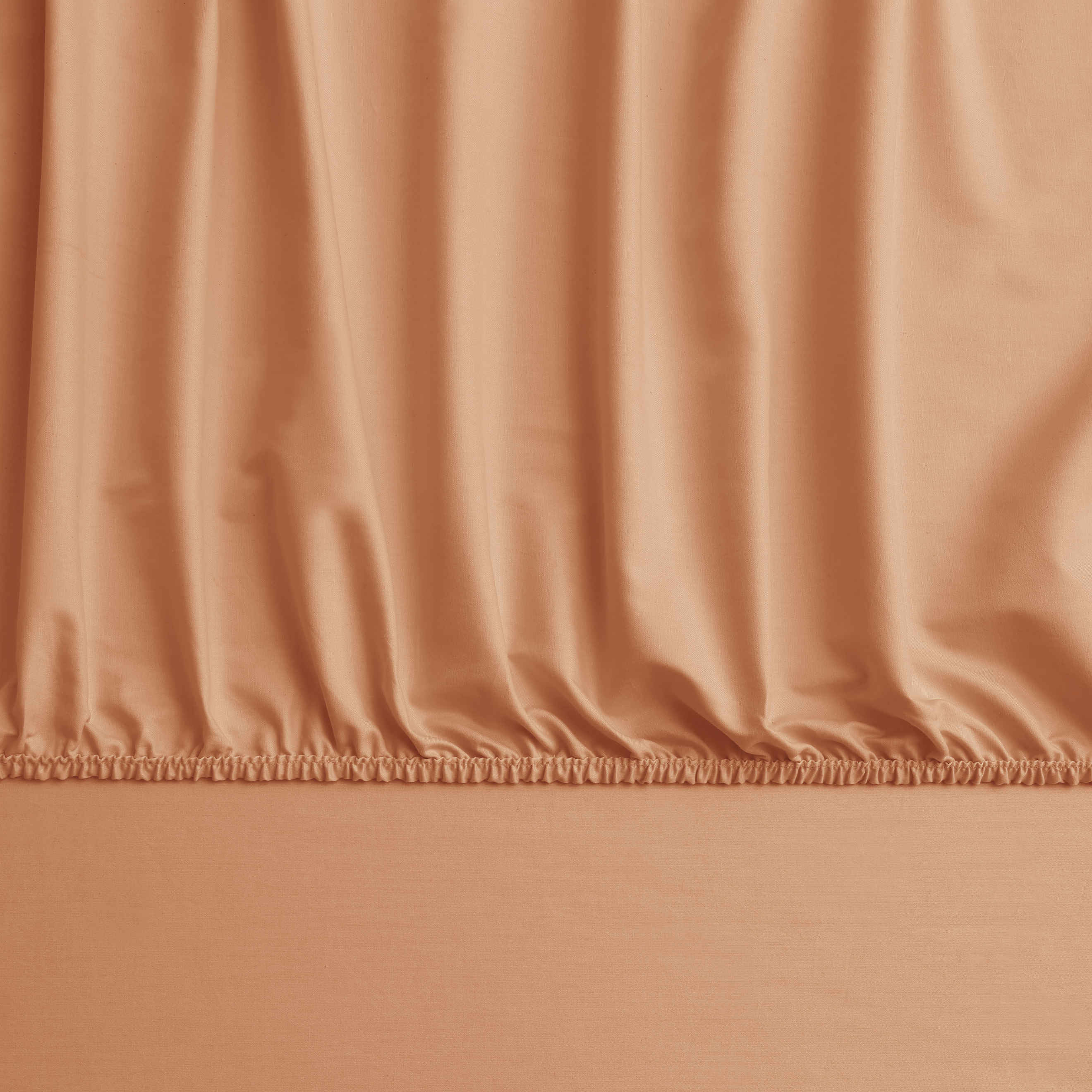 Linens Mix&Match Pamuk Saten Tek Kişilik Lastikli Çarşaf Turuncu